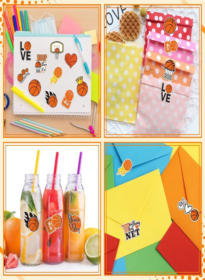 A1diee Basketball Labels Roll Stickers - 1000Pcs Sports Balls Decal Reward Game Day Sports Supplies Ball Themed Birthday Party Favor Supplies Gifts for DIY Water Bottle Scrapbook Laptop, 16 Designs - Image 4